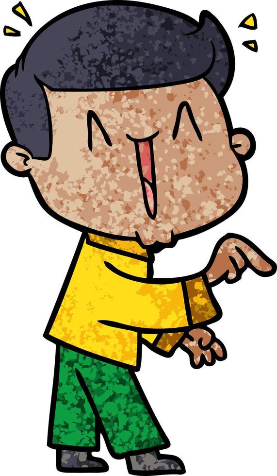 Vector boy in cartoon style