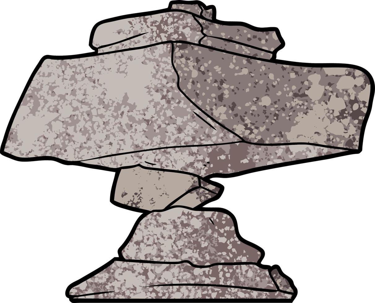 Vector balanced rocks in cartoon style