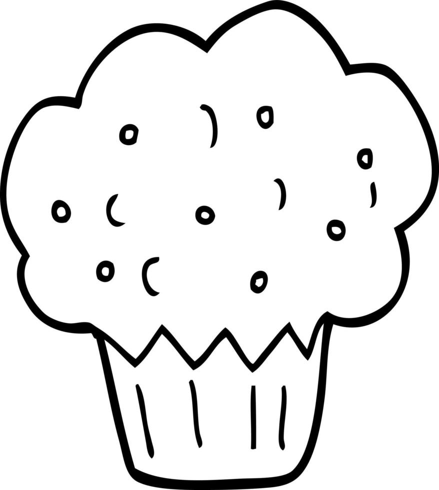 line drawing cartoon muffin 12734309 Vector Art at Vecteezy