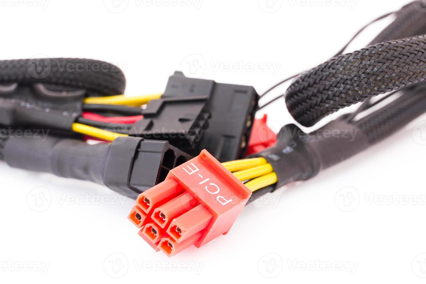 Close Up PCI-E cable video card photo