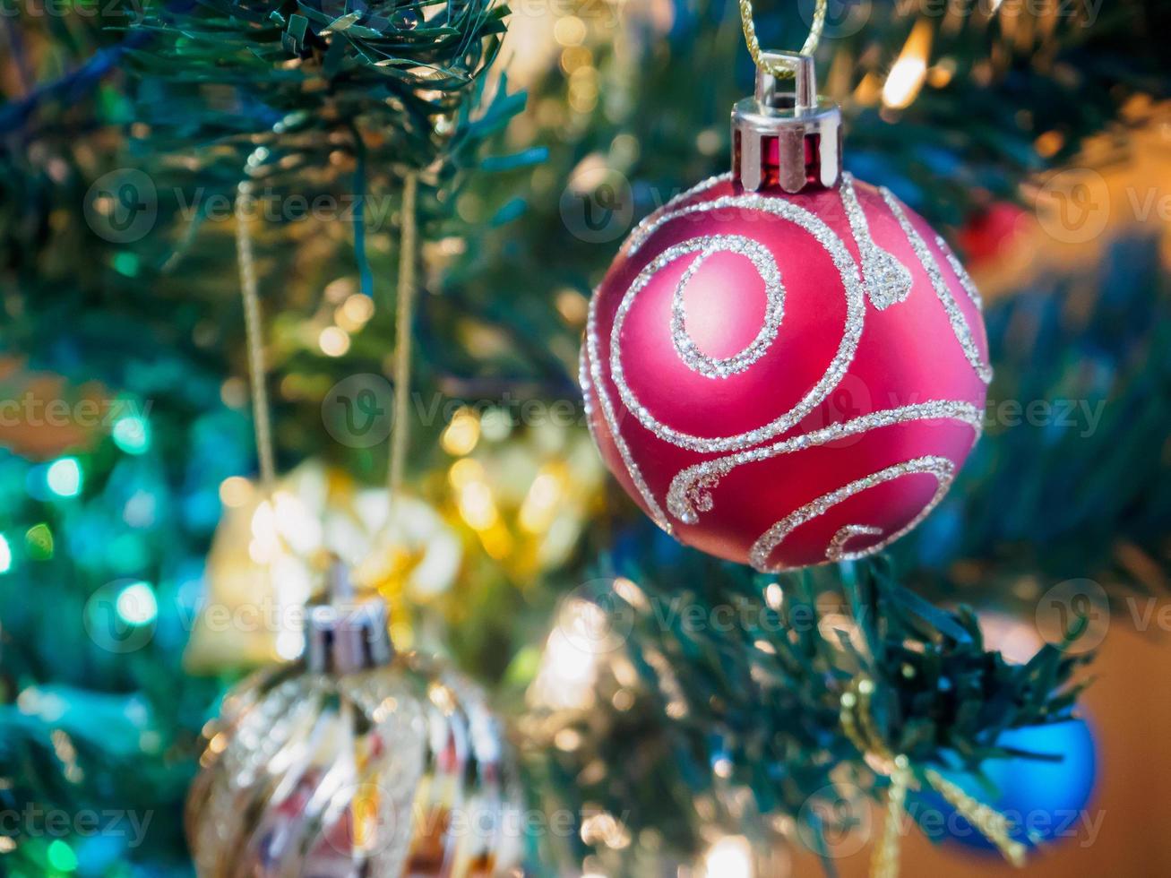 Christmas tree decorations photo