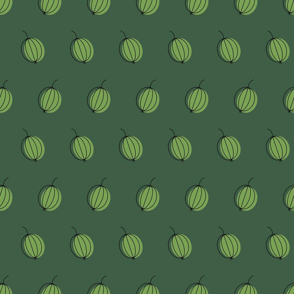 Pretty berries are scattered on the green background vector