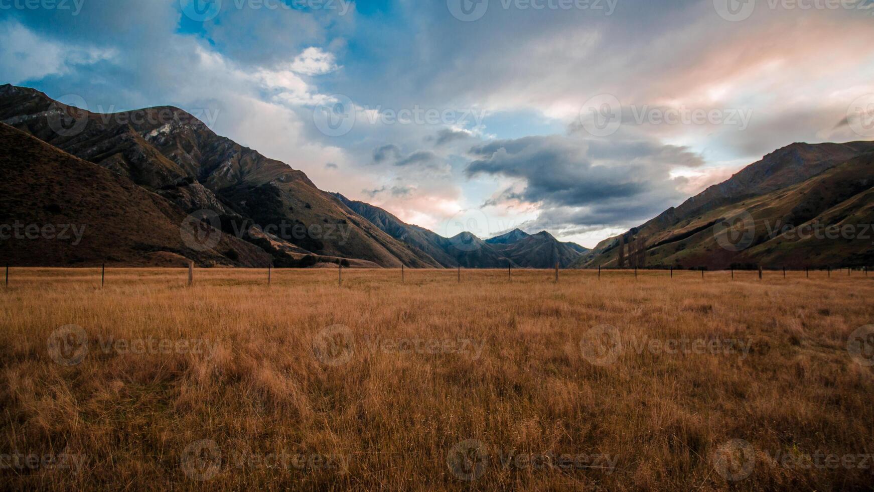 sunset in the mountains background photo