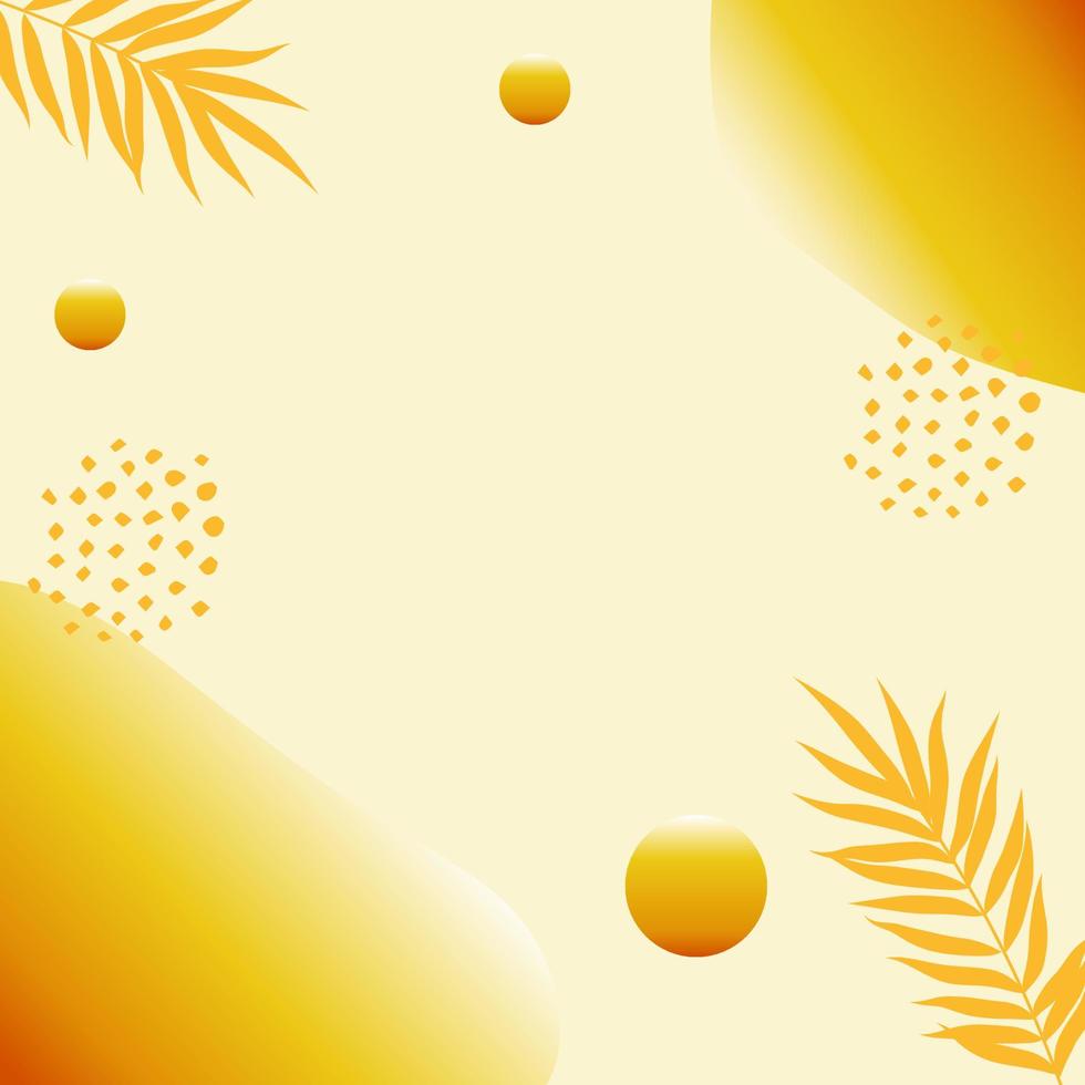 Yellow vector greeting card