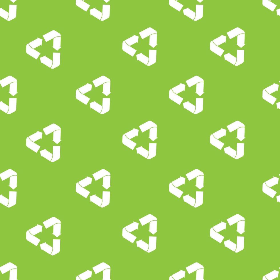 Recycle triangle seamless pattern vector