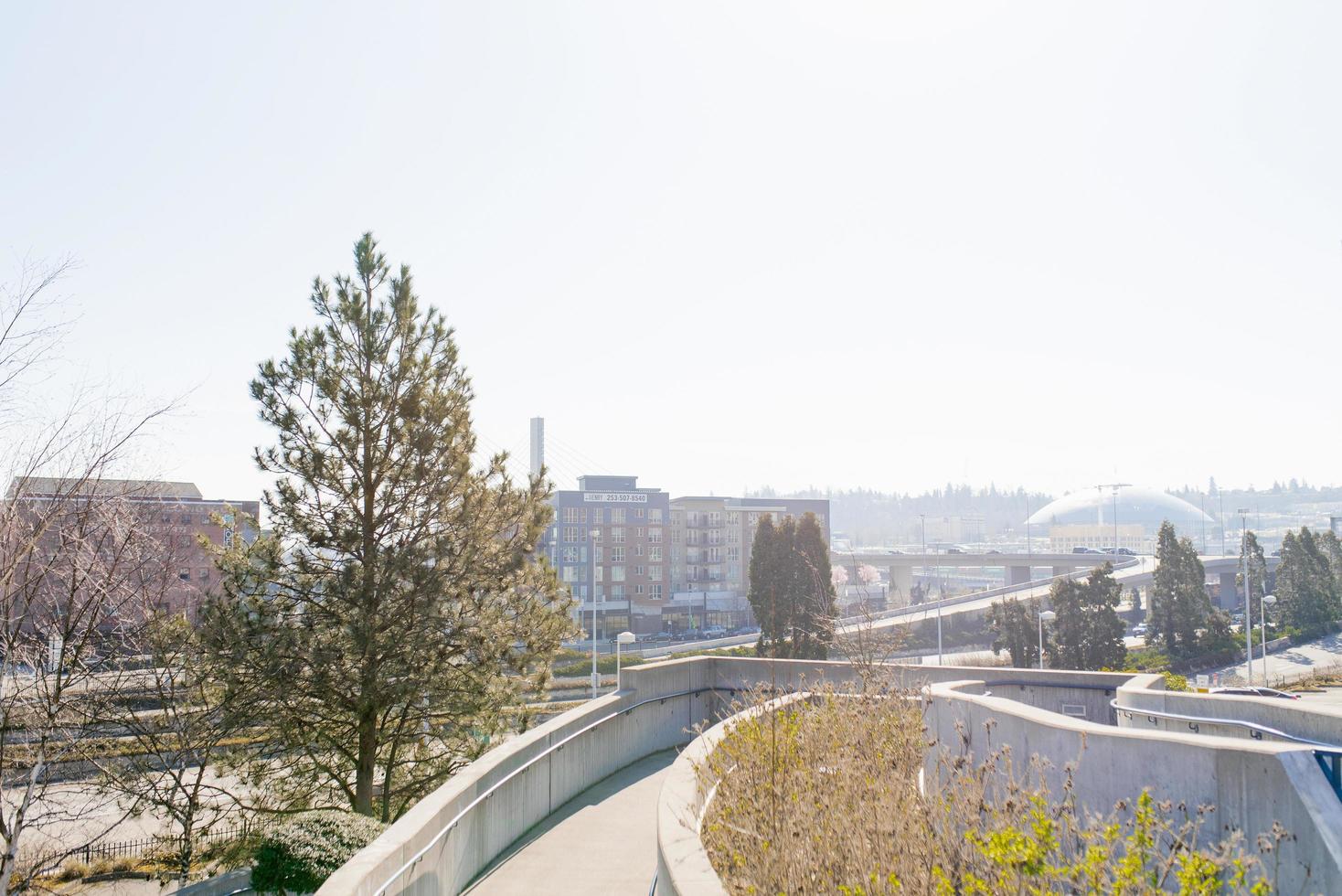 Tacoma, Washington, USA. March 2021. View of the streets of Tacoma photo