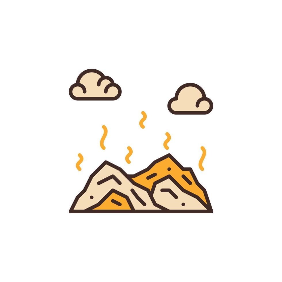 Dump colored icon. Vector Garbage and Pollution symbol