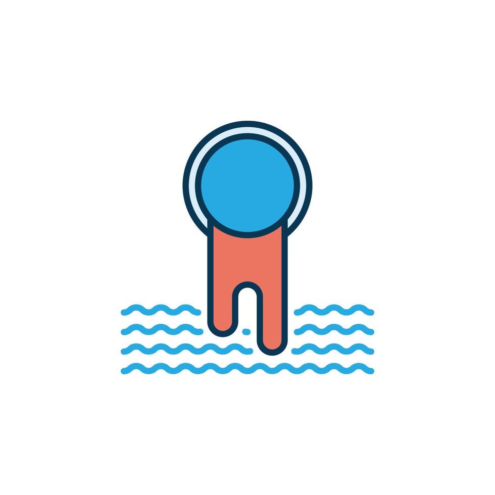 Waste Water vector concept colored icon