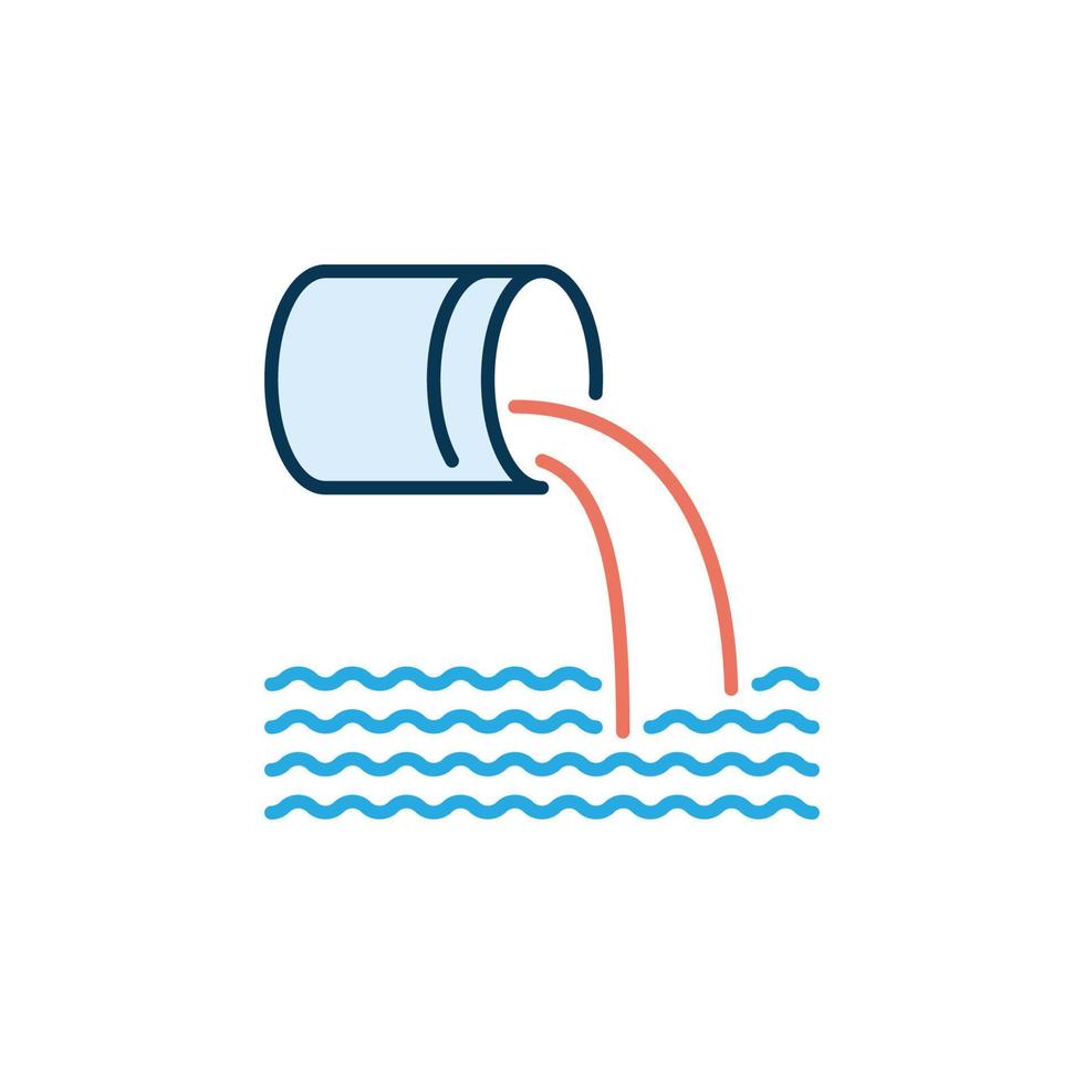 Waste Water vector concept modern icon