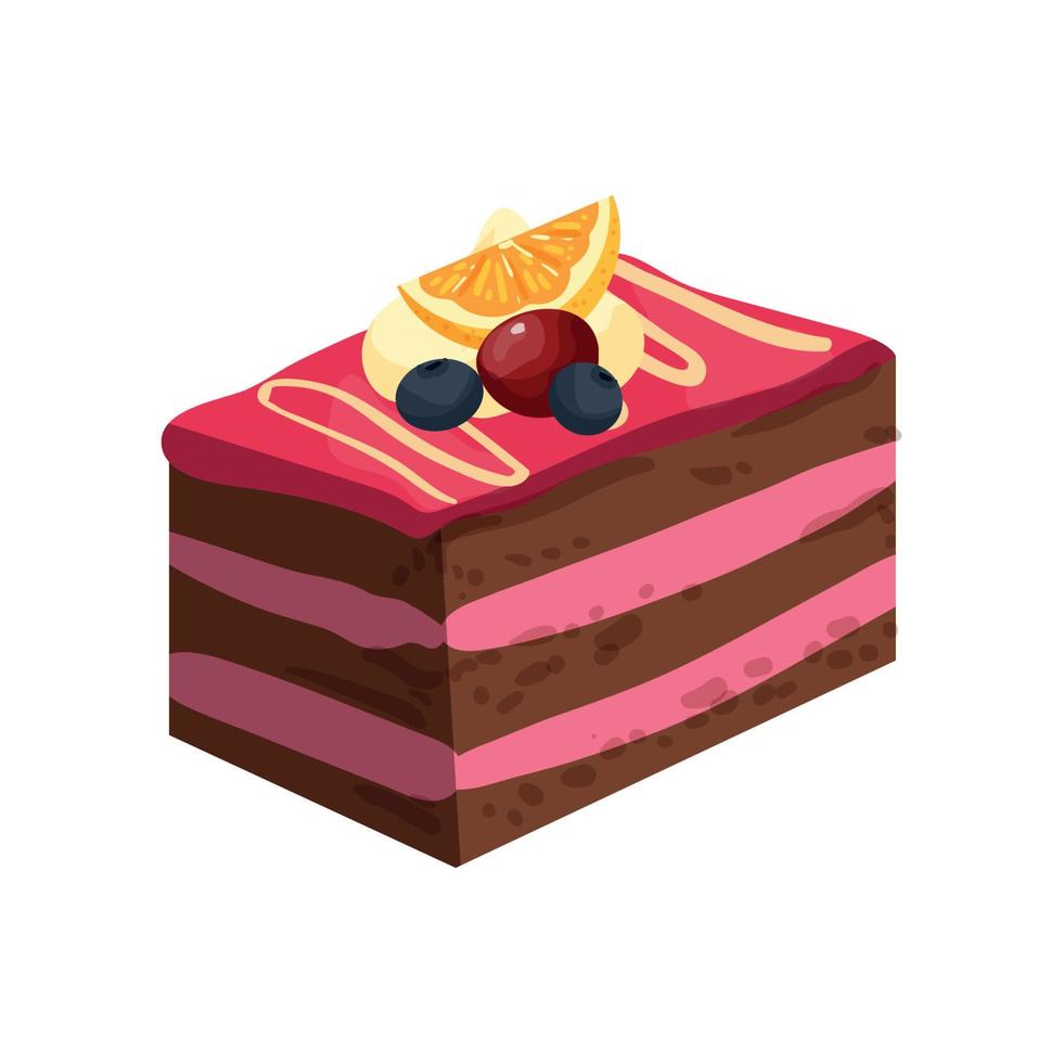 ilustraciones de torta vector