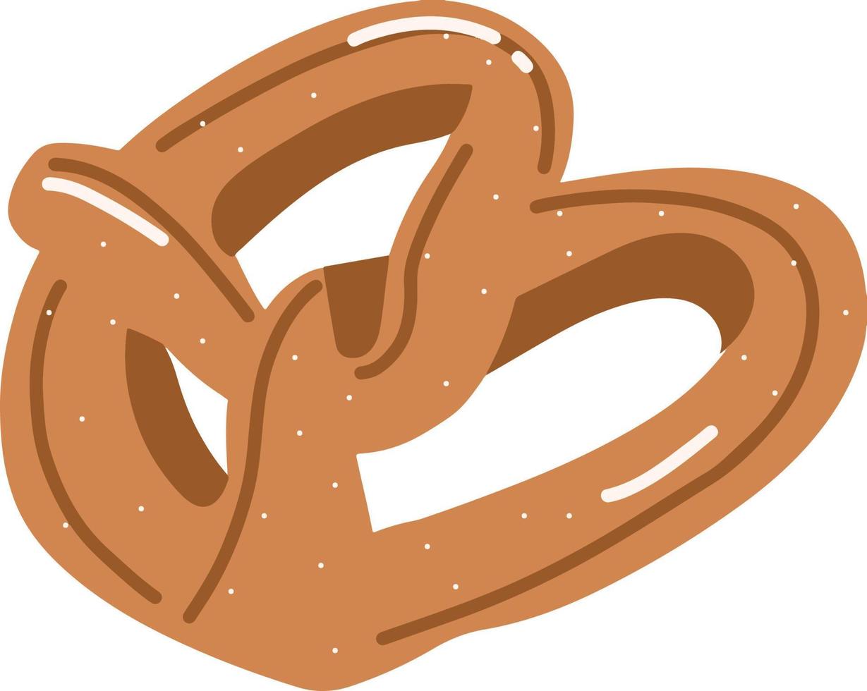 delicioso choco pretzel panadería ilustración vector