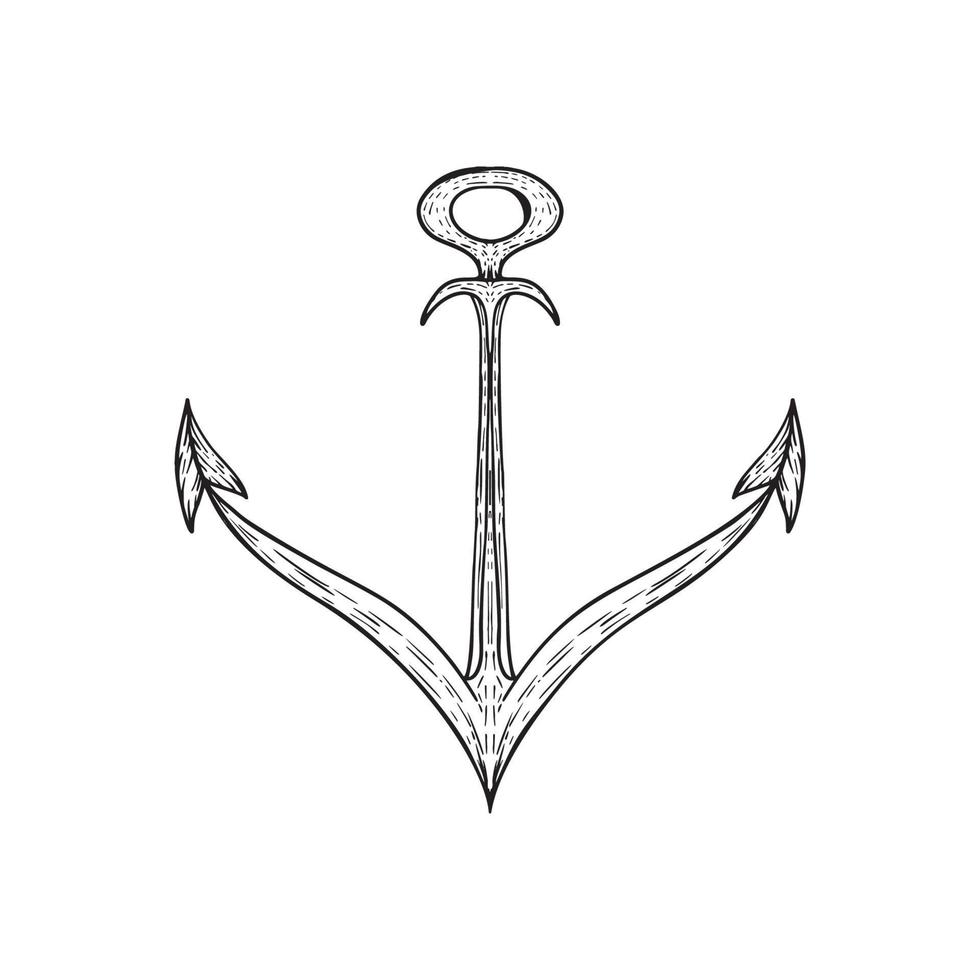 Anchors Illustrations in Art Ink Style vector