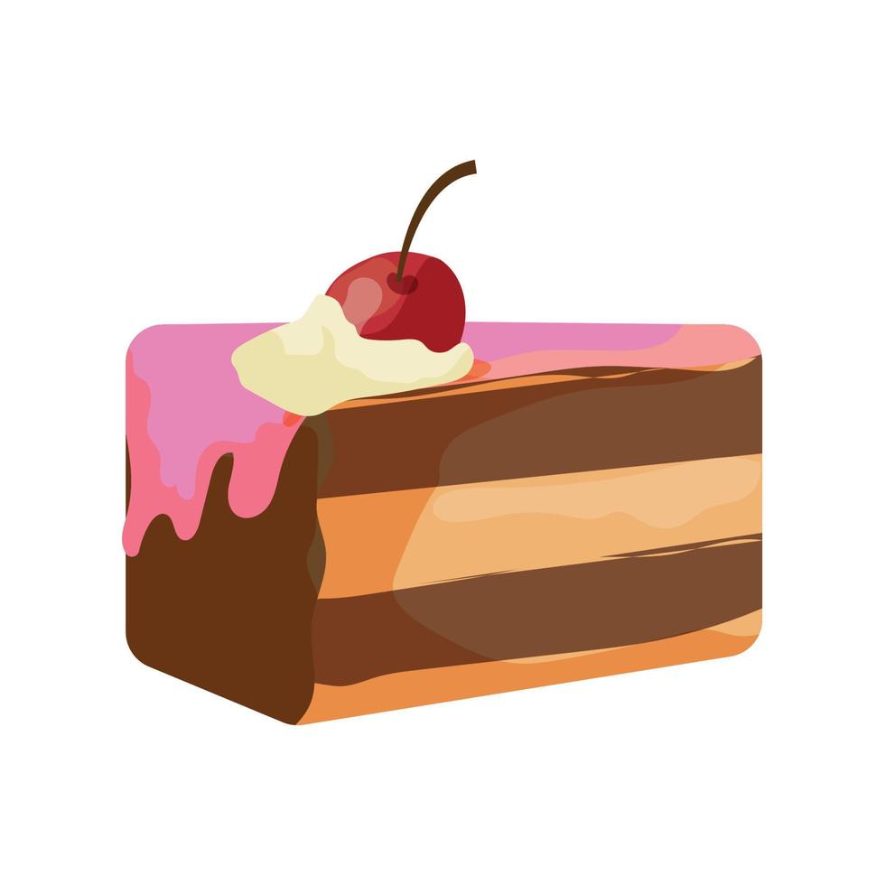 ilustraciones de pastel vector