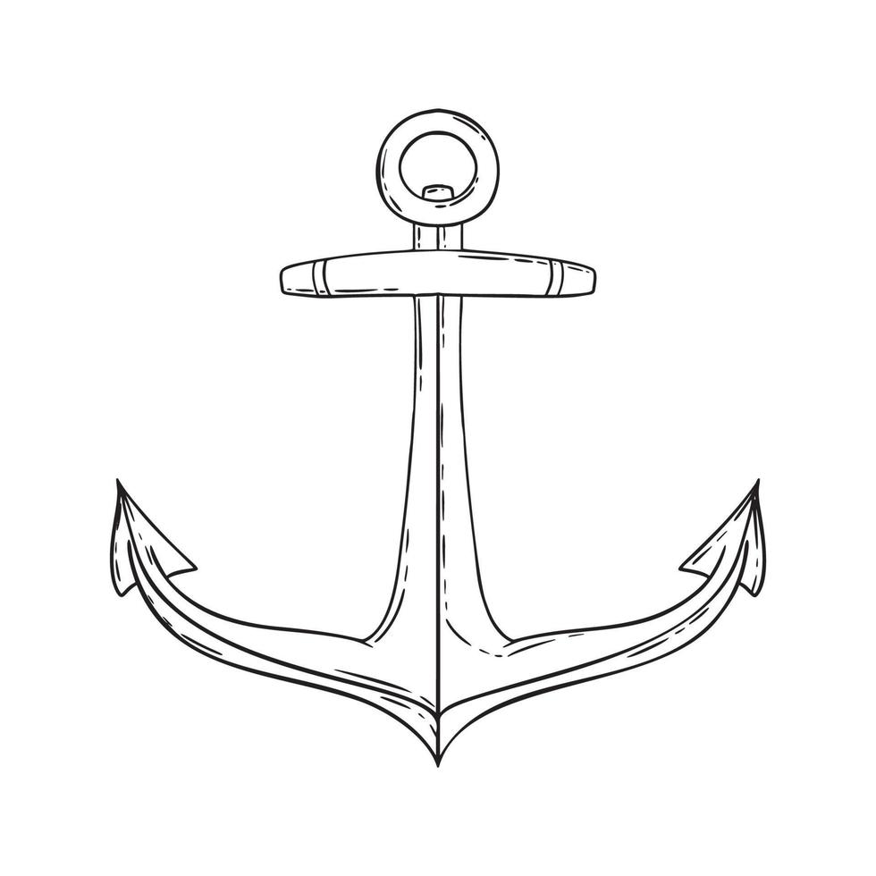 Anchors Illustrations in Art Ink Style vector