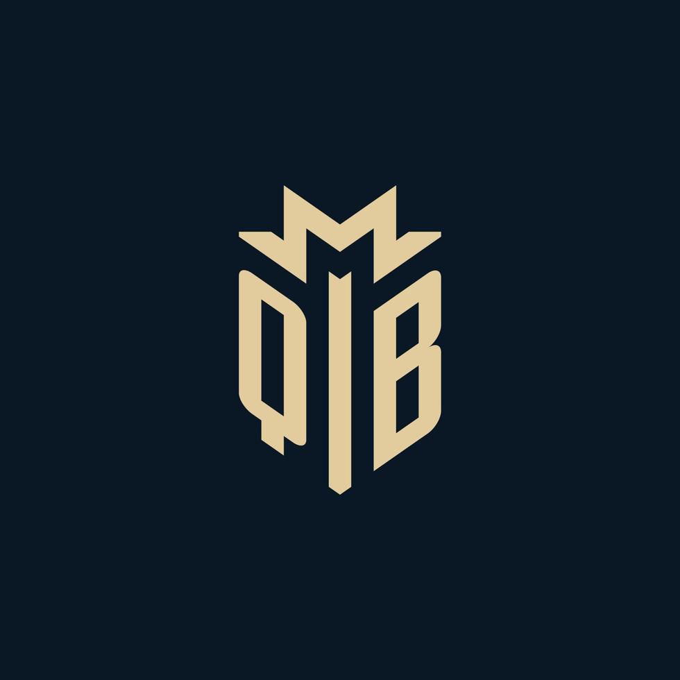QB initial for law firm logo, lawyer logo, attorney logo design ideas vector