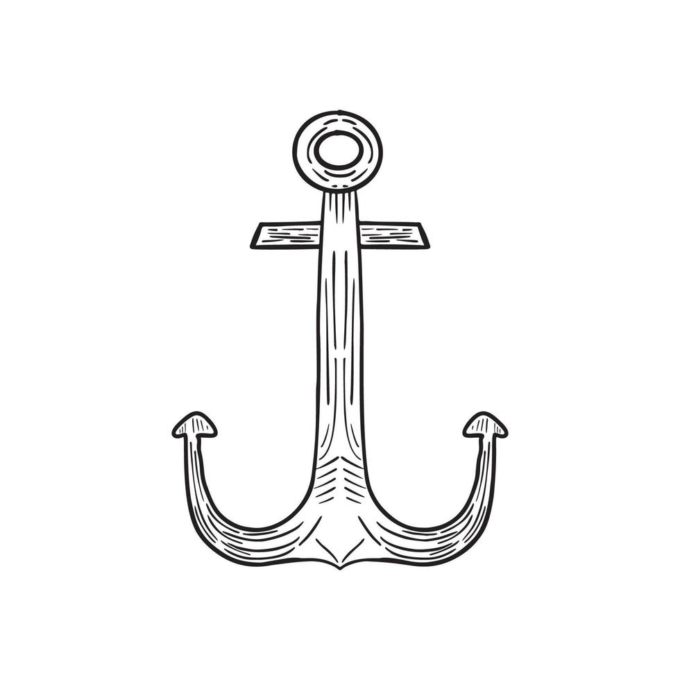 Anchors Illustrations in Art Ink Style vector