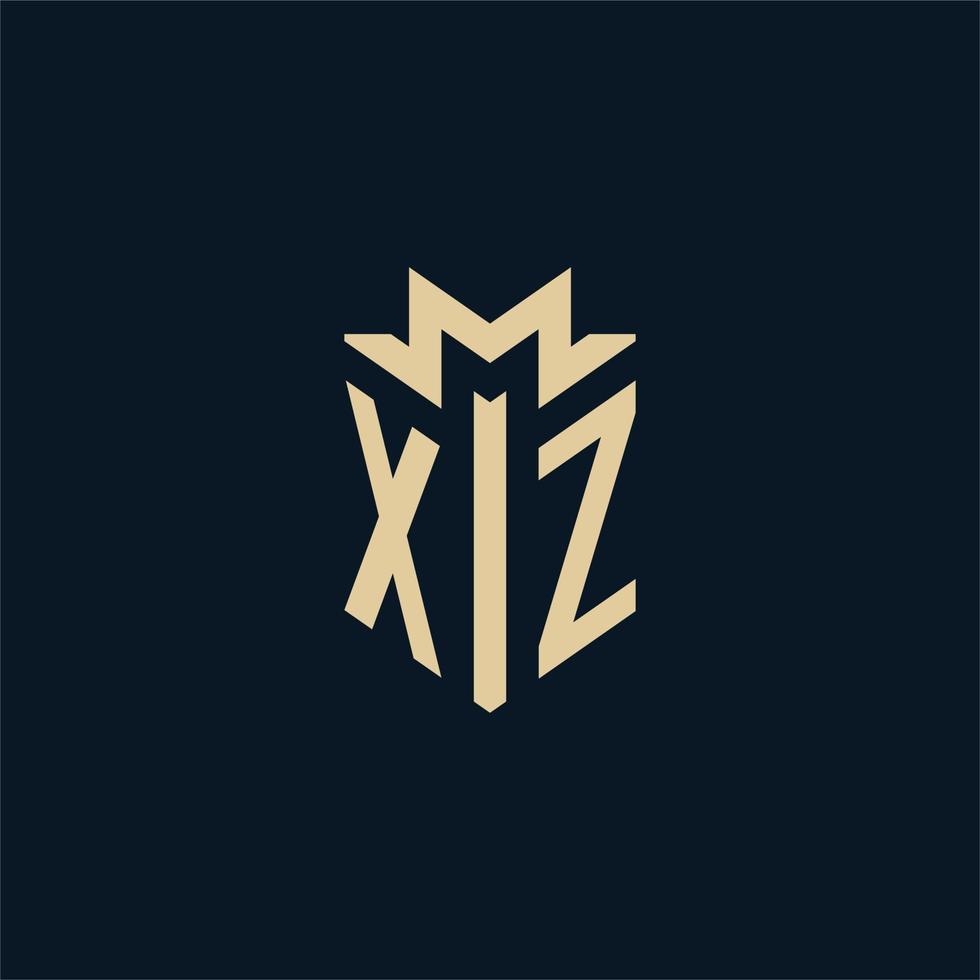 XZ initial for law firm logo, lawyer logo, attorney logo design ideas vector