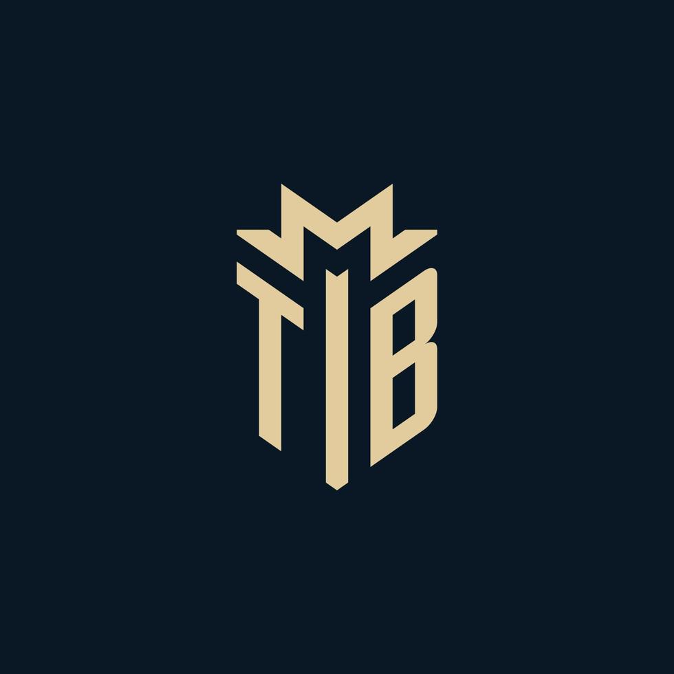 TB initial for law firm logo, lawyer logo, attorney logo design ideas vector