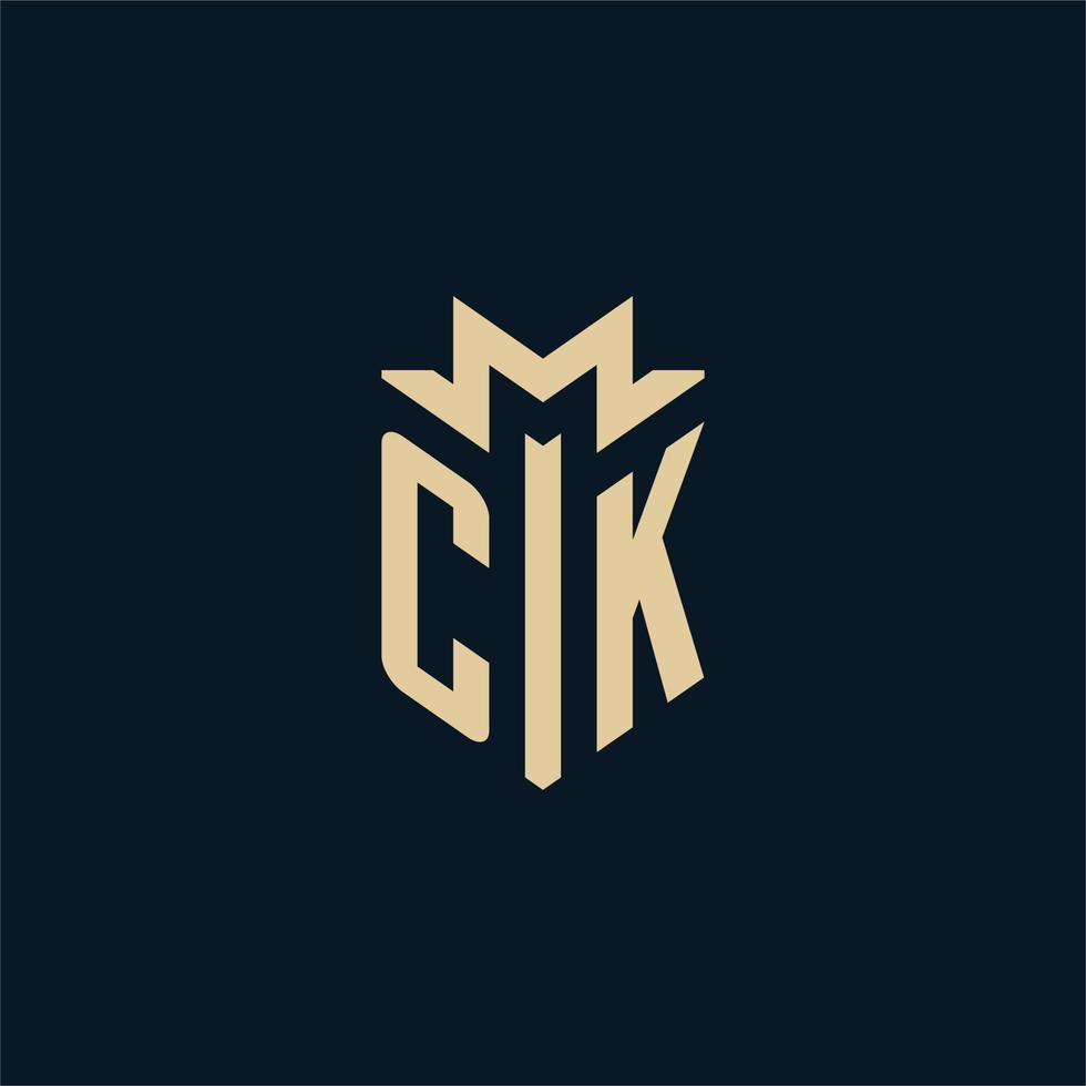 CK initial for law firm logo, lawyer logo, attorney logo design ideas vector