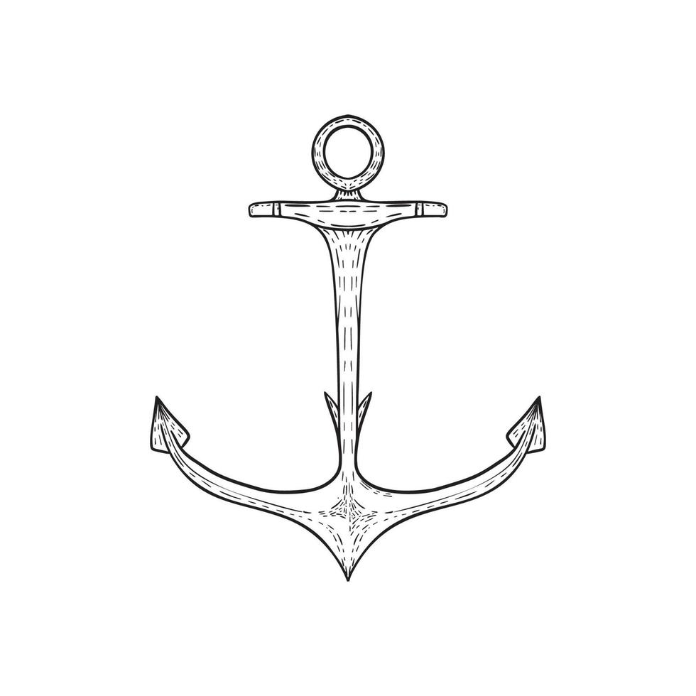 Anchors Illustrations in Art Ink Style vector