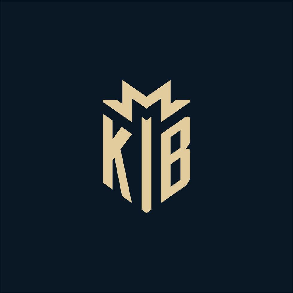 kb inicial para el logotipo del bufete de abogados, el logotipo del abogado, las ideas de diseño del logotipo del abogado vector