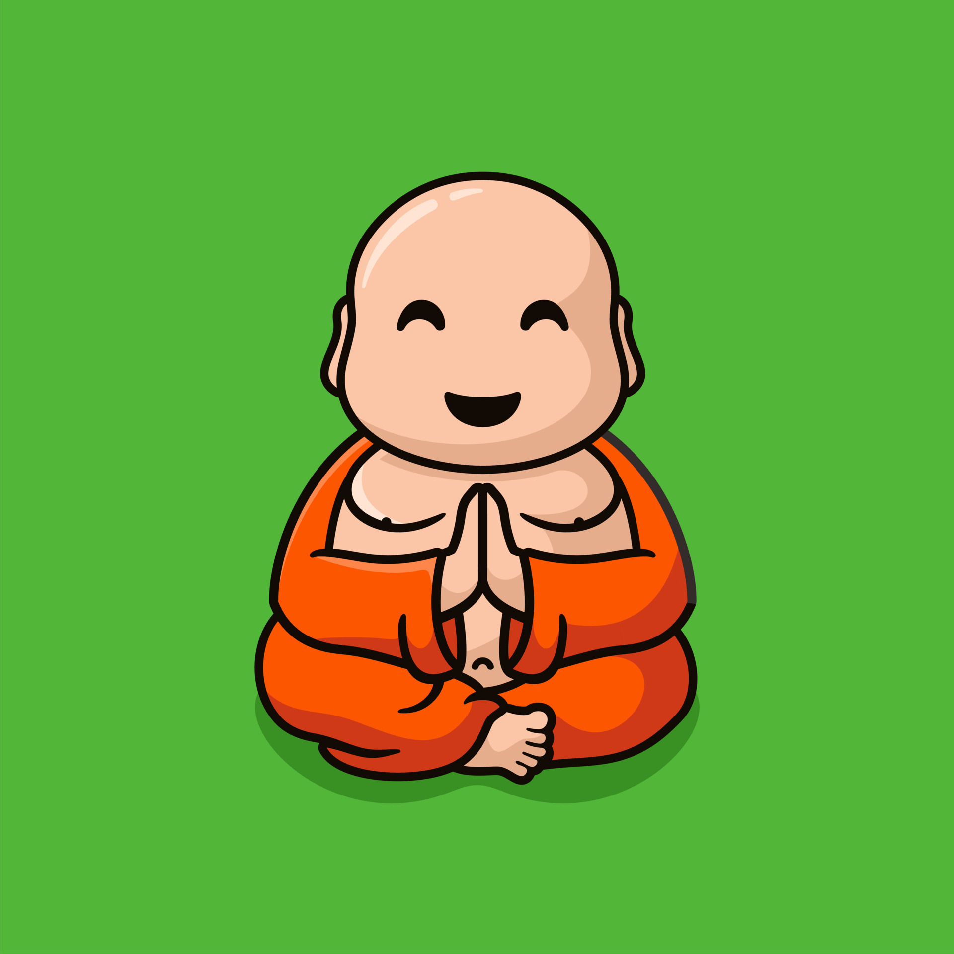 Cute Monk Meditation cartoon mascot logo 12736338 Vector Art at Vecteezy Cute Monk Meditation cartoon mascot logo 12736338 Vector Art at Vecteezy