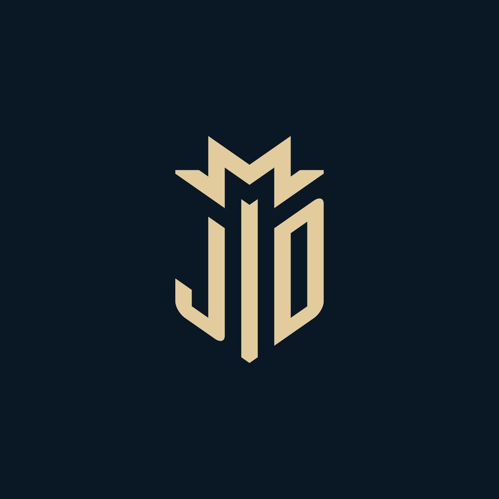 JD initial for law firm logo, lawyer logo, attorney logo design ideas vector
