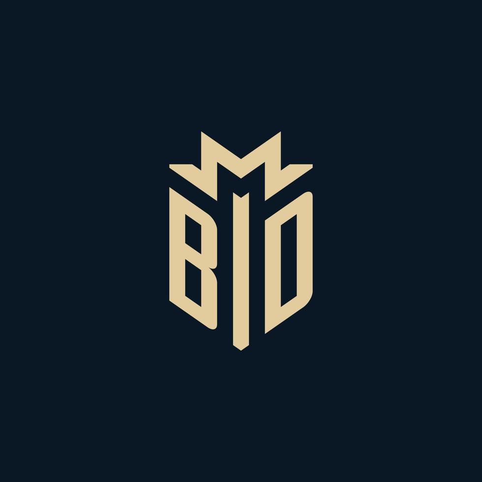 BD initial for law firm logo, lawyer logo, attorney logo design ideas vector