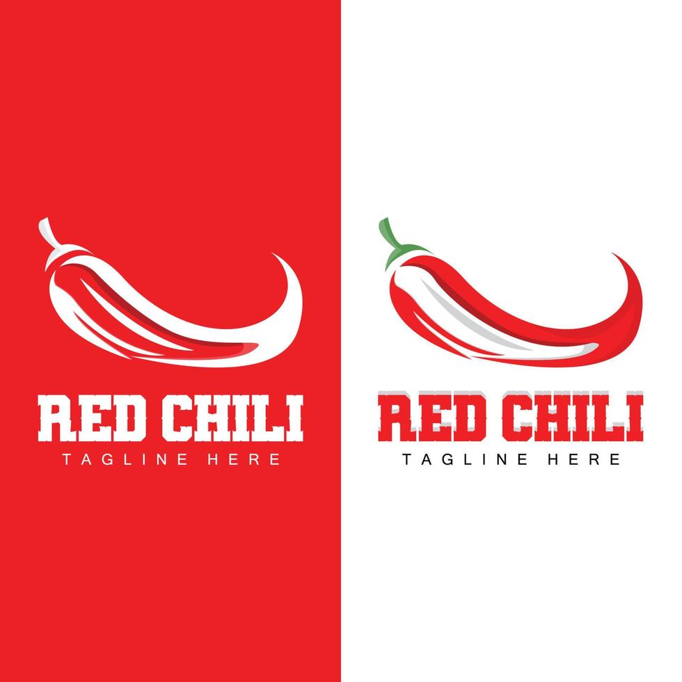 Red Chili Logo, Hot Chili Peppers Vector, Chili Garden House Illustration, Company Product Brand Illustration vector