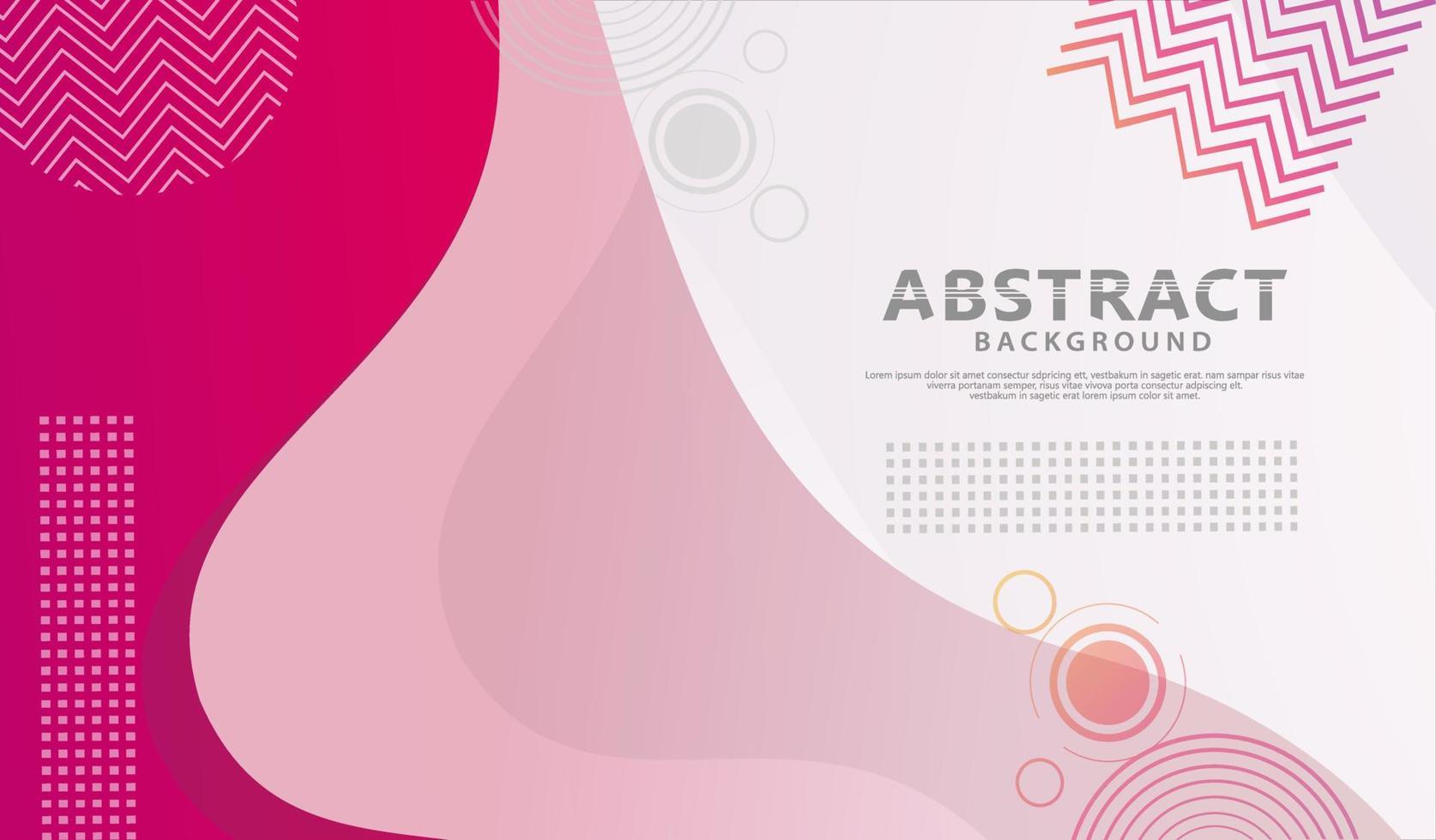 Dynamic style banner design with fluid color gradient elements vector