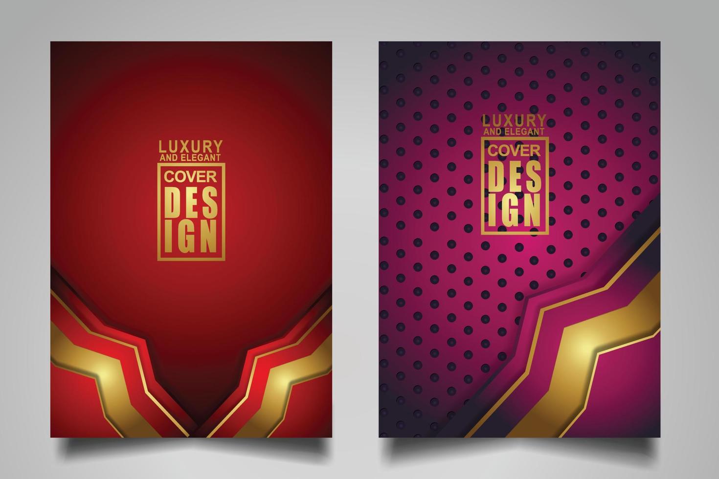 Set cover design template with Luxury and elegant flow lines overlap layers ornament and realistic texture on dark background vector