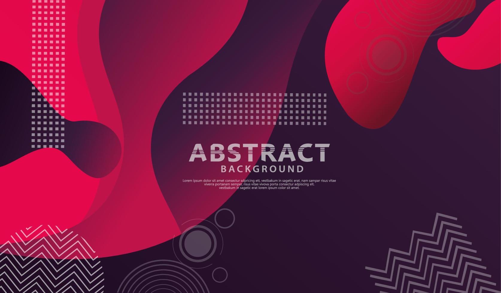 Dynamic style banner design with fluid color gradient elements vector