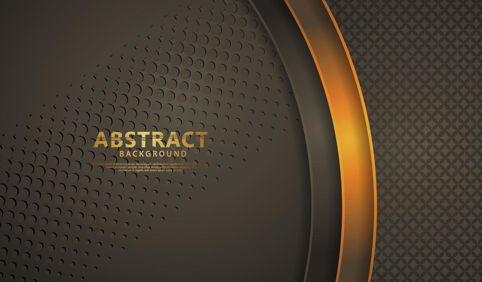 Luxury overlap layers abstract background with lines effect, realistic on textured dark background. vector illustration