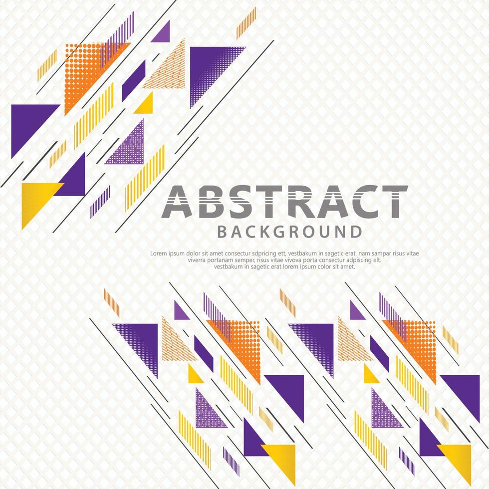 futuristic and dynamic colorful triangle lines composition ornament and texture modern pattern background vector