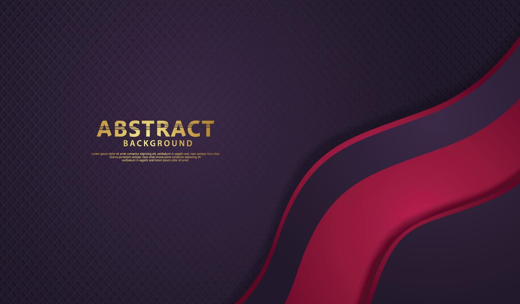 Luxury overlap layers background with lines effect. Realistic halftone dots on textured dark background vector