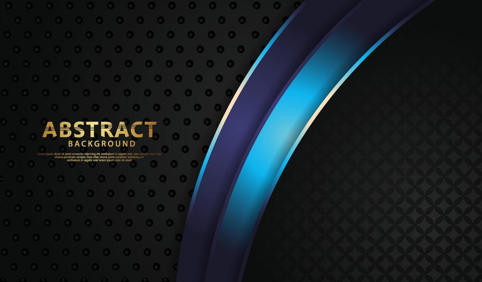 Luxury overlap layers abstract background with lines effect, realistic on textured dark background. vector illustration