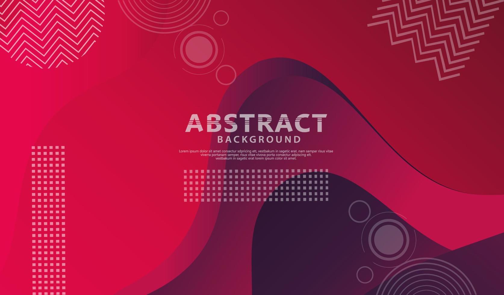 Dynamic style banner design with fluid color gradient elements vector