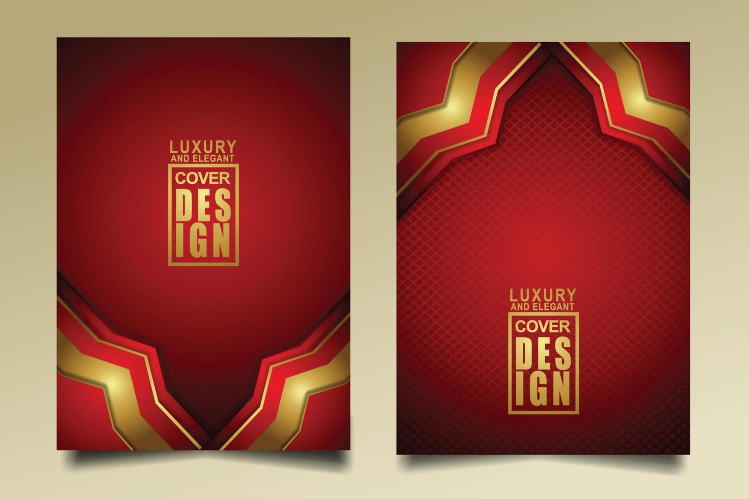Set cover design template with Luxury and elegant flow lines overlap layers ornament and realistic texture on dark background vector