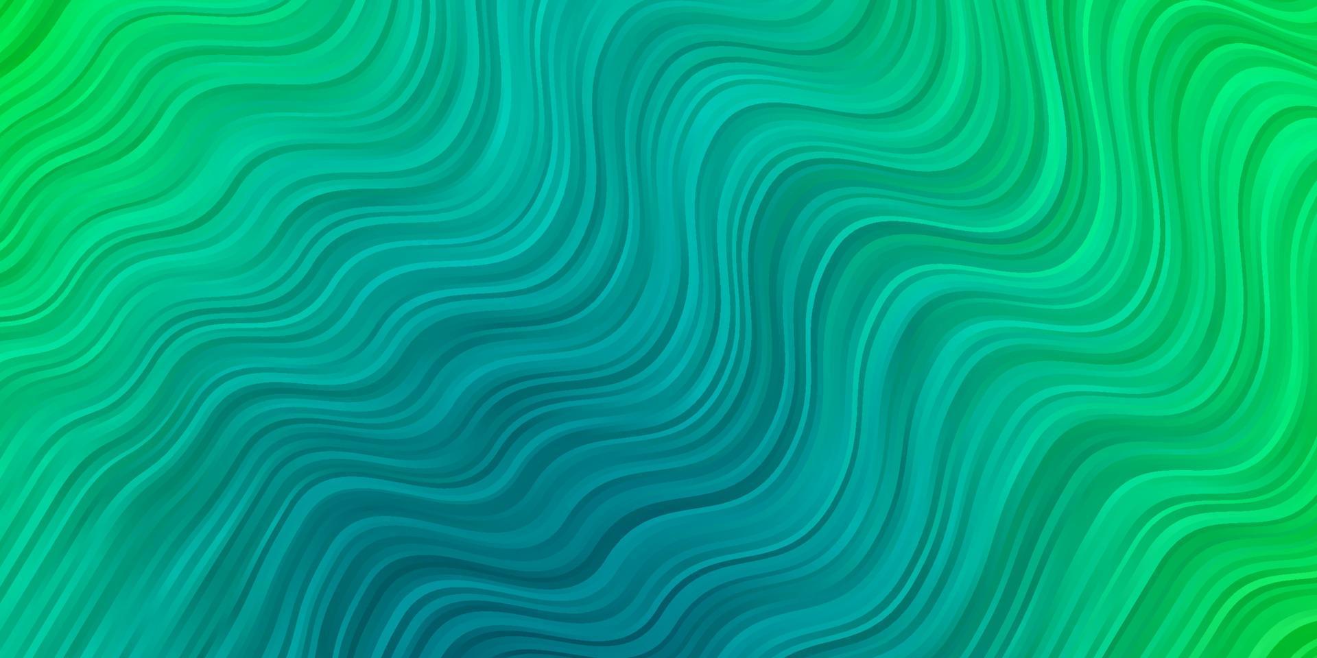 Light Green vector backdrop with curves.