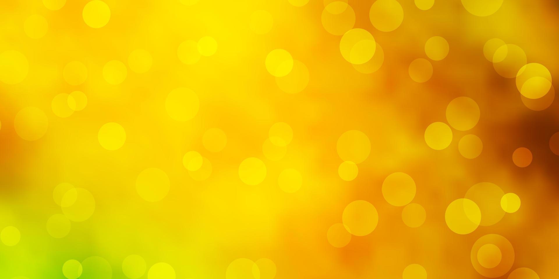 Dark Green, Yellow vector template with circles.