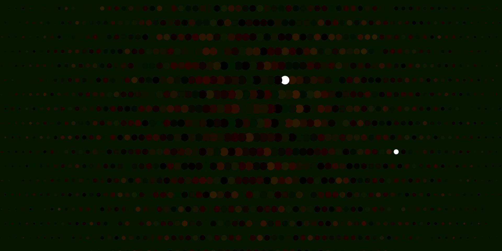 patrón de vector verde oscuro, rojo con esferas.