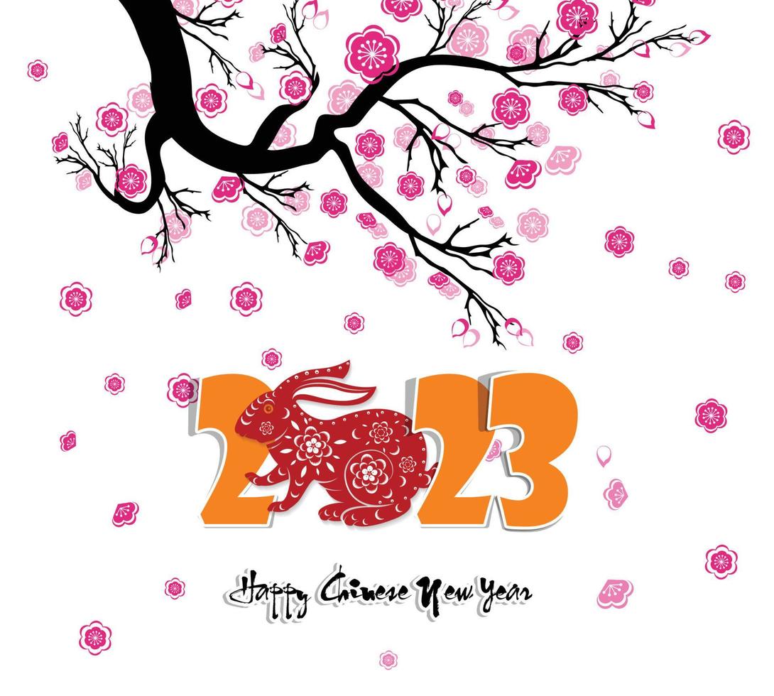 Happy lunar new year 2023, Vietnamese new year, Year of the Cat. vector