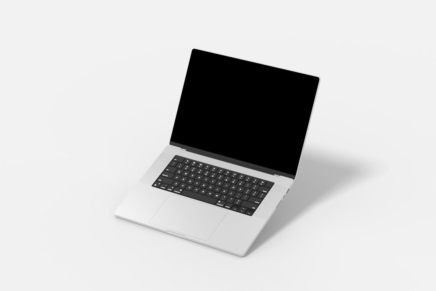 Banda Aceh, Aceh, Indonesia, 2022 - Blank Laptop Pro Illustration For Mockup. 3D Render. photo