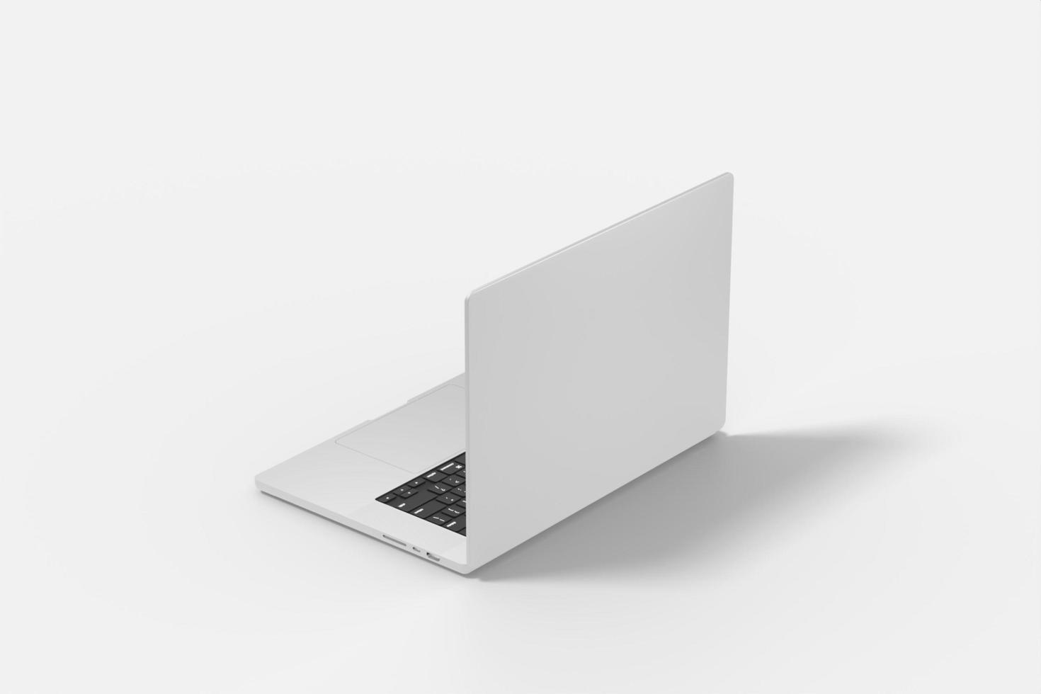 Banda Aceh, Aceh, Indonesia, 2022 - Blank Laptop Pro Illustration For Mockup. 3D Render. photo