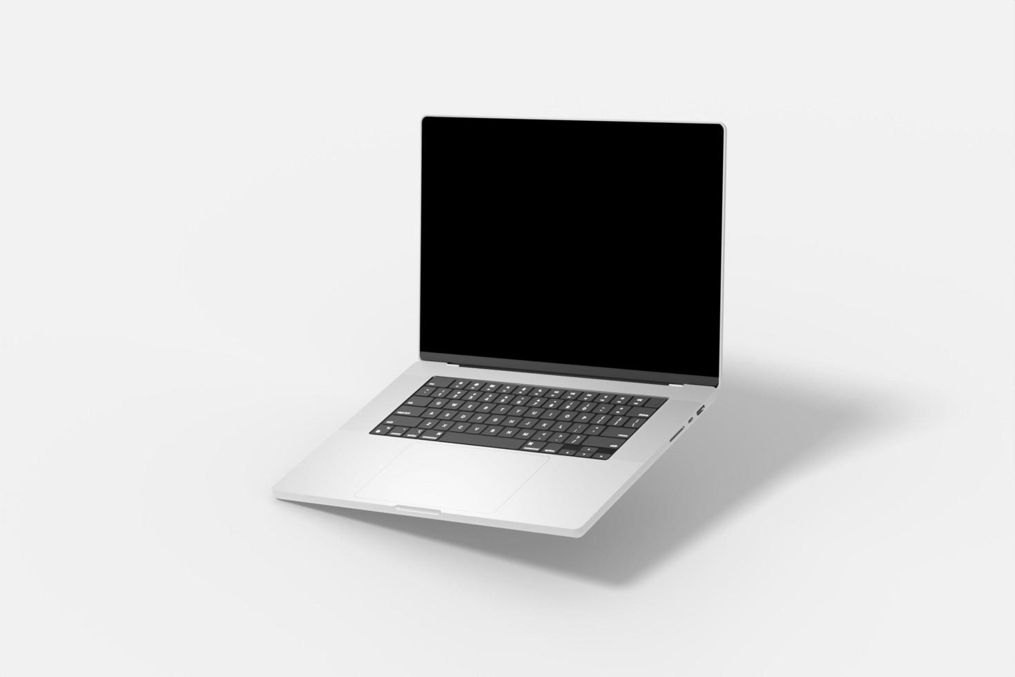 Banda Aceh, Aceh, Indonesia, 2022 - Blank Laptop Pro Illustration For Mockup. 3D Render. photo