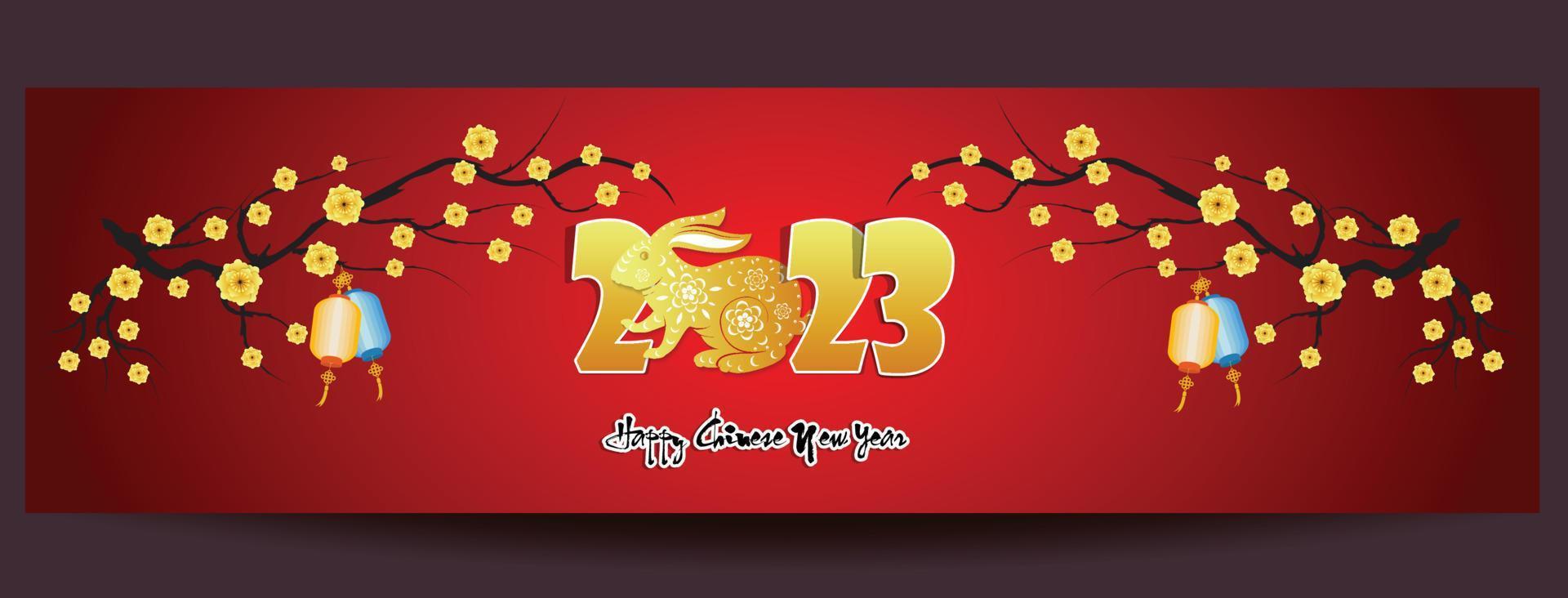 Happy lunar new year 2023, Vietnamese new year, Year of the Cat. vector