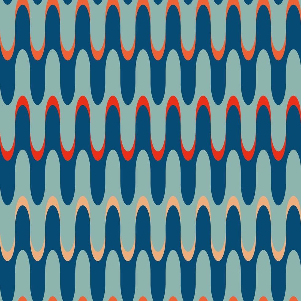 Retro pattern in the style of the 70s and 60s vector