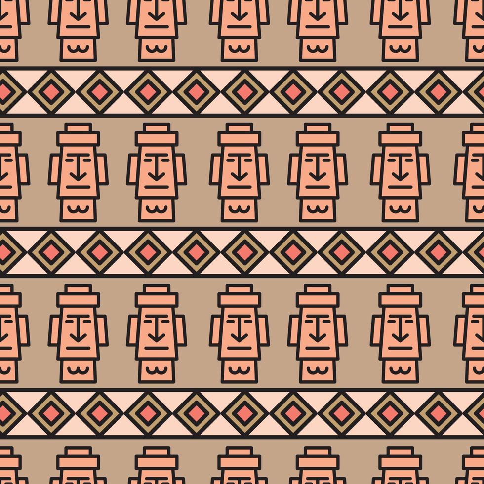 Easter Island Pattern vector