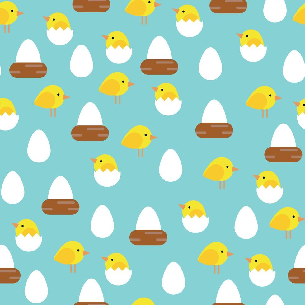 Easter Chick Pattern vector