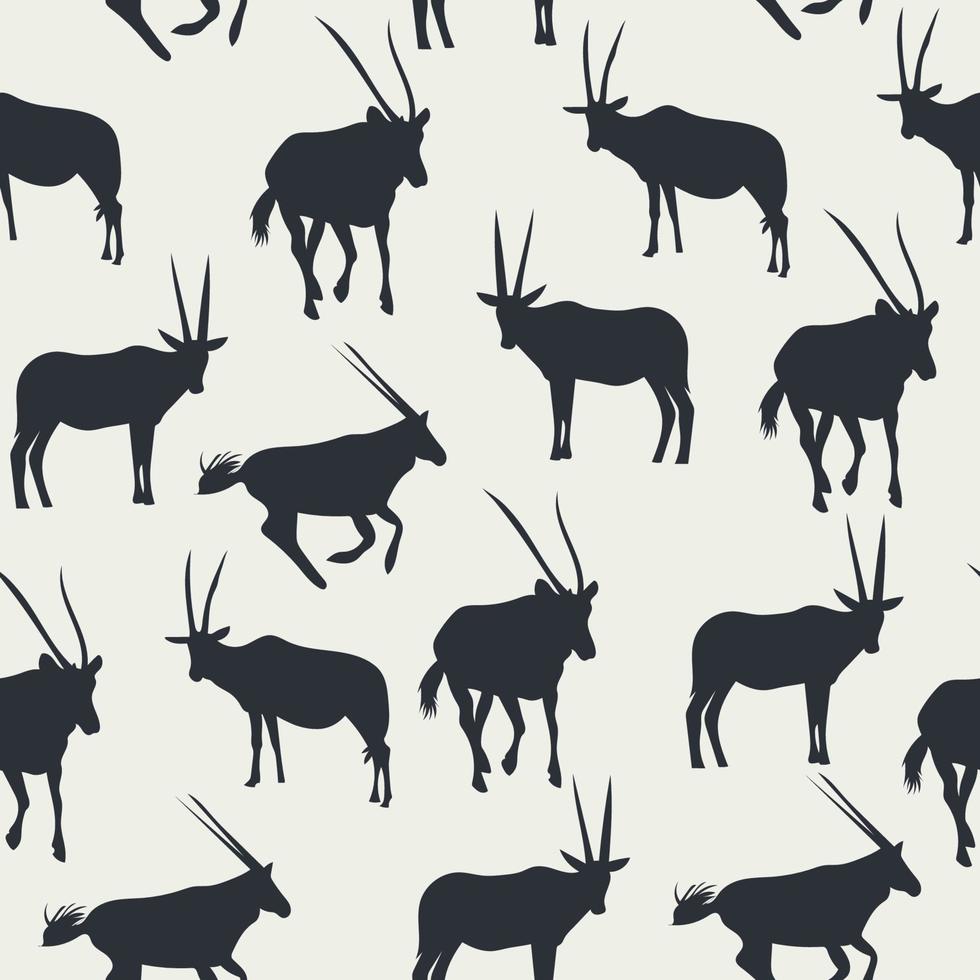 Black Oryx Shadows vector